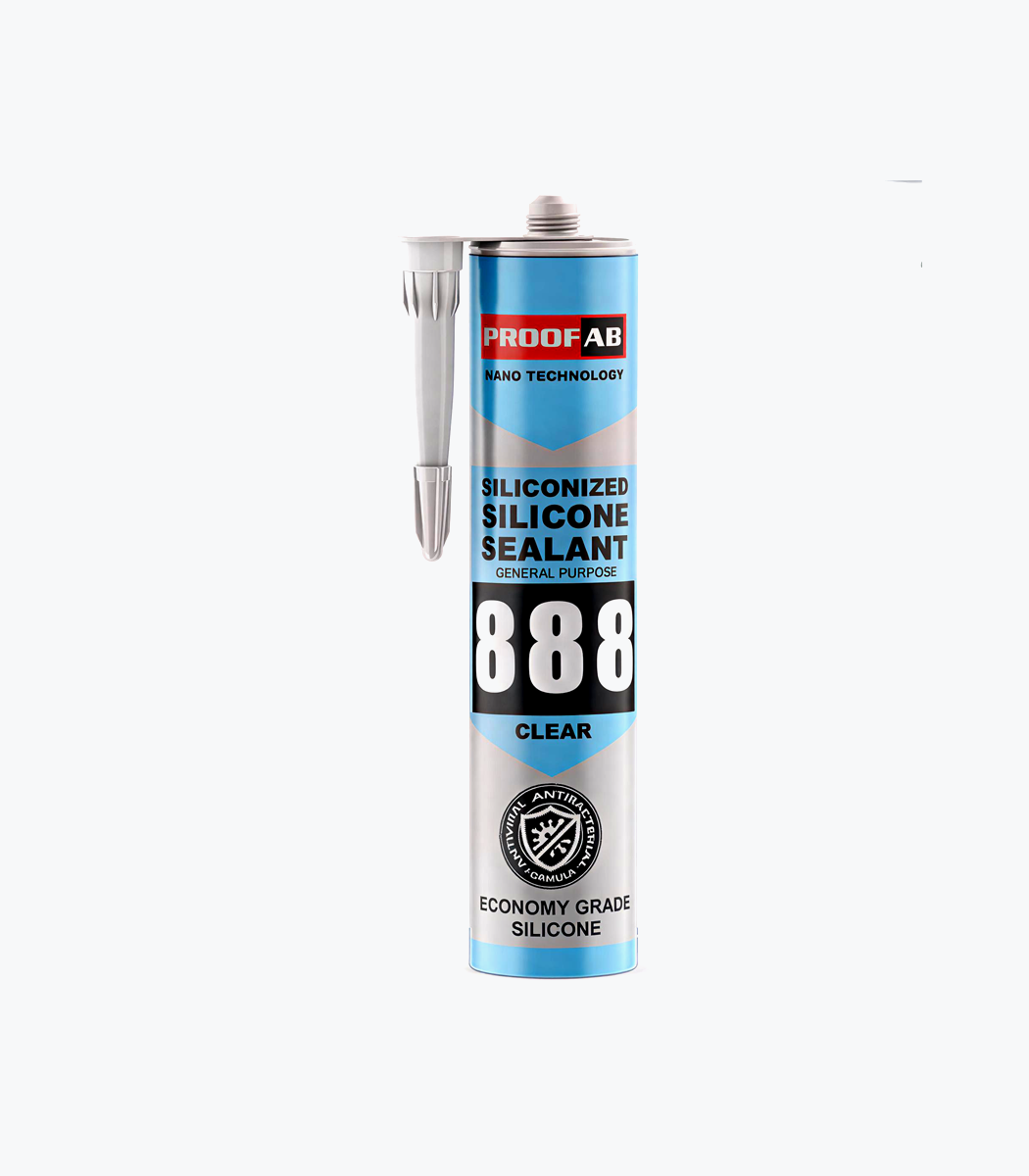 چسب سیلیکون پروفاب شفاف 888 چسب سیلیکون پروفاب شفاف 888